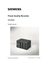 Preview for 1 page of Siemens SICAM Q80 System Manual