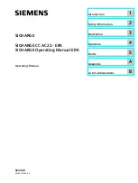 Preview for 2 page of Siemens Sicharge CC AC22-ERK Operating Manual