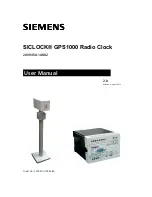 Siemens SICLOCK GPS1000 User Manual preview