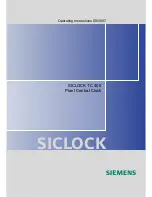 Preview for 1 page of Siemens SICLOCK TC 400 Operating Instructions Manual