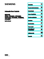 Preview for 2 page of Siemens SIDOOR AT40 System Manual