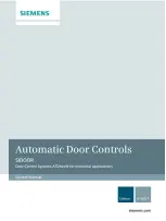 Siemens SIDOOR ATD401W System Manual preview