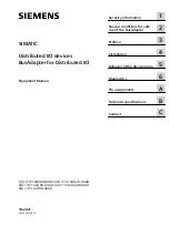 Preview for 1 page of Siemens SIMATIC 6DL1193-6AF00-0AA0 Equipment Manual