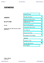 Preview for 1 page of Siemens SIMATIC Box PC 620 Manual