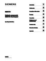 Siemens SIMATIC BusAdapter BA 2xRJ45VD HA Operating Instructions Manual предпросмотр