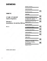 Предварительный просмотр 3 страницы Siemens SIMATIC C7-626 Installation, Assembly, Wiring