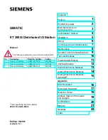 Siemens SIMATIC ET 200iS Manual preview