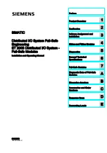 Siemens SIMATIC ET 200S Installation And Operating Manual preview