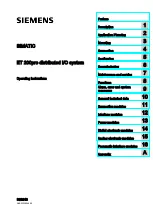 Siemens Simatic ET200pro Operating Instructions Manual preview