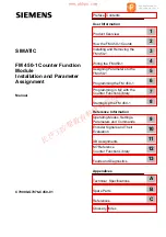 Siemens SIMATIC FM 450-1 Manual preview