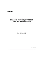 Siemens SIMATIC HawkEye 1600T Series Manual preview