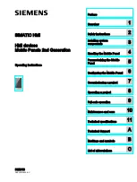 Siemens SIMATIC HMI KTP700 Basic Operating Instructions Manual preview