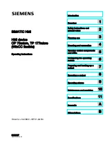 Siemens SIMATIC HMI OP 73micro Operating Instructions Manual preview