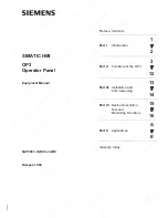 Preview for 3 page of Siemens SIMATIC HMI OP3 Equipment Manual