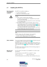 Предварительный просмотр 14 страницы Siemens SIMATIC HMI OP37/Pro Equipment Manual