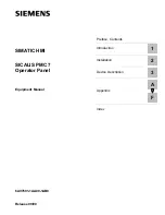 Preview for 1 page of Siemens SIMATIC HMI SICALIS PMC 7 Equipment Manual