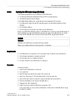 Preview for 125 page of Siemens SIMATIC HMI TP1000F Mobile RO Operating Instructions Manual