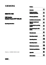 Preview for 1 page of Siemens SIMATIC HMI Operating Instructions Manual