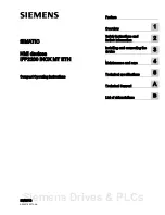 Preview for 1 page of Siemens SIMATIC Industrial Flat Panel IFP2200 Compact Operating Instructions