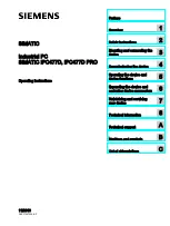 Preview for 1 page of Siemens SIMATIC IPC477D Operating Instructions Manual