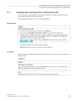 Предварительный просмотр 85 страницы Siemens SIMATIC IPC477E Operating Instructions Manual