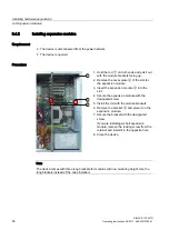 Preview for 60 page of Siemens SIMATIC IPC547D Operating Instructions Manual