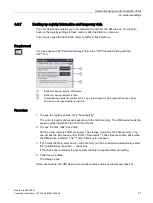 Preview for 71 page of Siemens SIMATIC Mobile Client900RFN Operating Instructions Manual