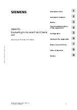 Preview for 3 page of Siemens SIMATIC Mobile Panel 277 IWLAN Application Description