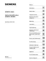 Preview for 1 page of Siemens SIMATIC MV500 Operating Instructions Manual