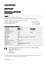 Siemens SIMATIC NET ANT794-3M Compact Operating Instructions preview