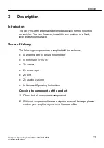 Предварительный просмотр 27 страницы Siemens SIMATIC NET ANT795-6MN Compact Operating Instructions