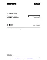 Предварительный просмотр 26 страницы Siemens SIMATIC NET CP 5613 A2 Product Information