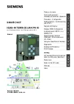 Preview for 1 page of Siemens SIMATIC NET IE/AS-INTERFACE LINK PN IO Manual