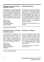 Preview for 2 page of Siemens SIMATIC NET LP798-2N Compact Operating Instructions