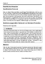 Предварительный просмотр 4 страницы Siemens SIMATIC NET LP798-2N Compact Operating Instructions