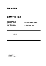 Preview for 1 page of Siemens SIMATIC NET OLM12M Description And Operating Manual