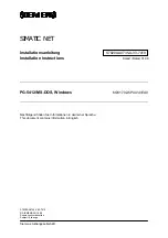 Предварительный просмотр 1 страницы Siemens SIMATIC NET PG-5412 Installation Instructions Manual