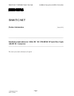 Preview for 303 page of Siemens SIMATIC NET PROFIBUS Owner'S Manual