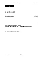 Preview for 315 page of Siemens SIMATIC NET PROFIBUS Owner'S Manual