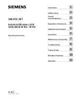 Preview for 1 page of Siemens SIMATIC NET SCALANCE W720 Operating Instructions Manual