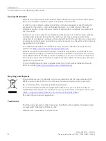 Preview for 6 page of Siemens SIMATIC NET SCALANCE W734-1 Operating Instructions Manual