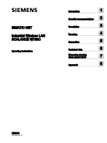 Preview for 1 page of Siemens SIMATIC NET SCALANCE W786C Series Operating Instructions Manual