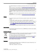 Preview for 7 page of Siemens SIMATIC NET SCALANCE X-000 Series Operating Instructions Manual