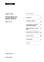 Siemens SIMATIC NET SINAUT MD720-3 System Manual preview