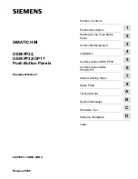 Preview for 1 page of Siemens SIMATIC OEM PP32 Equipment Manual