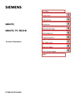 Siemens SIMATIC PC RI25/45 Technical Description preview