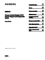 Preview for 1 page of Siemens SIMATIC PCS 7 Service Manual