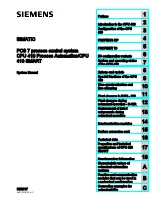 Siemens SIMATIC PCS 7 System Manual preview