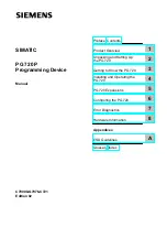 Siemens SIMATIC PG 720 P Manual preview
