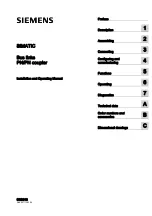 Preview for 1 page of Siemens SIMATIC PN Installation And Operating Manual